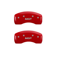 Carica l&#39;immagine nel visualizzatore di Gallery, MGP 4 Caliper Covers Engraved Front &amp; Rear MGP Red Finish Silver Char 2008 Toyota Fj Cruiser