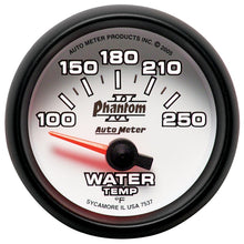 गैलरी व्यूवर में इमेज लोड करें, Autometer Phantom II 52.4mm SSE 100-250 Deg F Water Temperature Gauge