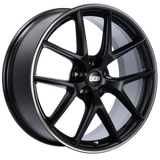 BBS CI-R 20x9 5x112 ET37 Satin Black Polished Rim Protector Wheel - 82mm PFS/Clip Required