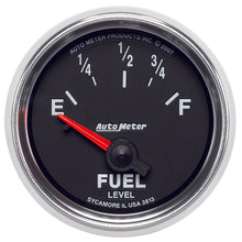 Laden Sie das Bild in den Galerie-Viewer, Autometer GS 52mm 0-90 ohms Short Sweep Electronic Fuel Level GM Gauge