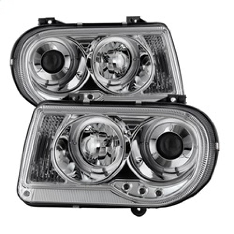 Spyder Chrysler 300C 05-10 Projector Headlights LED Halo LED Chrm (Not Included) PRO-YD-C300C-HL-C