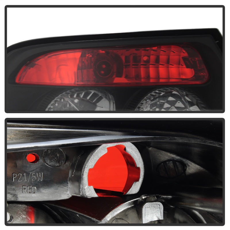 Spyder Audi A4 96-01 Euro Style Tail Lights Black ALT-YD-AA496-BK