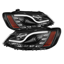 Cargar imagen en el visor de la galería, Spyder Volkswagen Jetta 11-14 Projector Headlights Halogen Light Tube DRL Blk PRO-YD-VJ11-LTDRL-BK