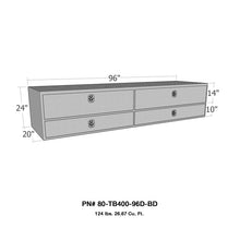 गैलरी व्यूवर में इमेज लोड करें, Westin/Brute High Cap 96in Stake Bed Contractor TopSider w/ Bottom Drawers - Aluminum