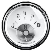 Carica l&#39;immagine nel visualizzatore di Gallery, Autometer Prestige Series Pearl 2-1/16in 100PSI Electronic Oil Pressure Gauge