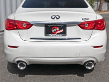 गैलरी व्यूवर में इमेज लोड करें, aFe Takeda 2.5in 304 SS Cat-Back Exhaust System w/ Polished Tips 16-18 Infiniti Q50 V6-3.0L (tt)