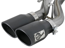 Carica l&#39;immagine nel visualizzatore di Gallery, aFe Rebel Series Cat-Back 2.5in Dual Center Exit SS Exhaust w/ Black Tips 07-14 Jeep Wrangler V6