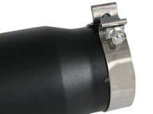 Laden Sie das Bild in den Galerie-Viewer, aFe Power Diesel Exhaust Tip Black- 4 in In x 5 out X 12 in Long Bolt On (Right)