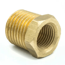 Carica l&#39;immagine nel visualizzatore di Gallery, Autometer Brass Adapter Fitting - 1/4in NPT Male / 1/8in NPT Female