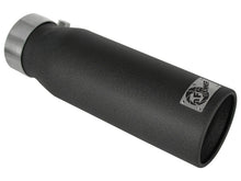 Carica l&#39;immagine nel visualizzatore di Gallery, aFe MACHForce XP Exhausts Tips SS-304 EXH Tip 3in x 4Out x 12L Bolt-On (blk)