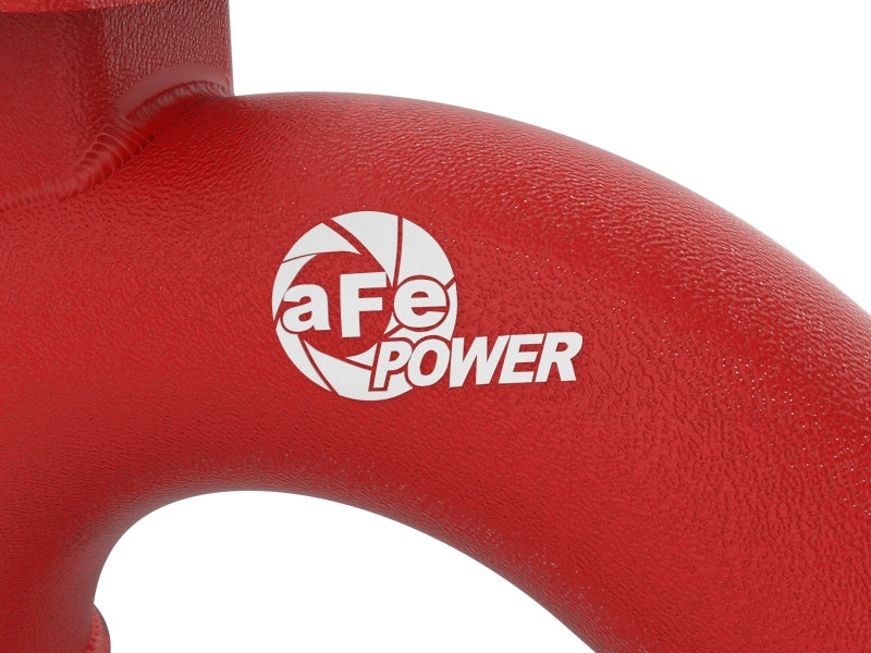 AFE BladeRunner 3in Aluminum Hot Charge Pipe Red