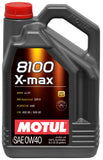 Motul 5L Synthetic Engine Oil 8100 0W40 X-MAX - Porsche A40 - Case of 4