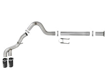 Carica l&#39;immagine nel visualizzatore di Gallery, aFe Power 15-16 Ford F250/F350 6.7L Diesel Rebel XD 4in 409 SS DPF-Back Exhaust System - Black Tips