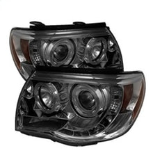 Cargar imagen en el visor de la galería, Spyder Toyota Tacoma 05-11 Projector Headlights LED Halo LED Smoke High H1 Low H1 PRO-YD-TT05-HL-SM