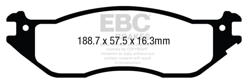 EBC 04-07 Ford Econoline E150 4.6 Greenstuff Front Brake Pads