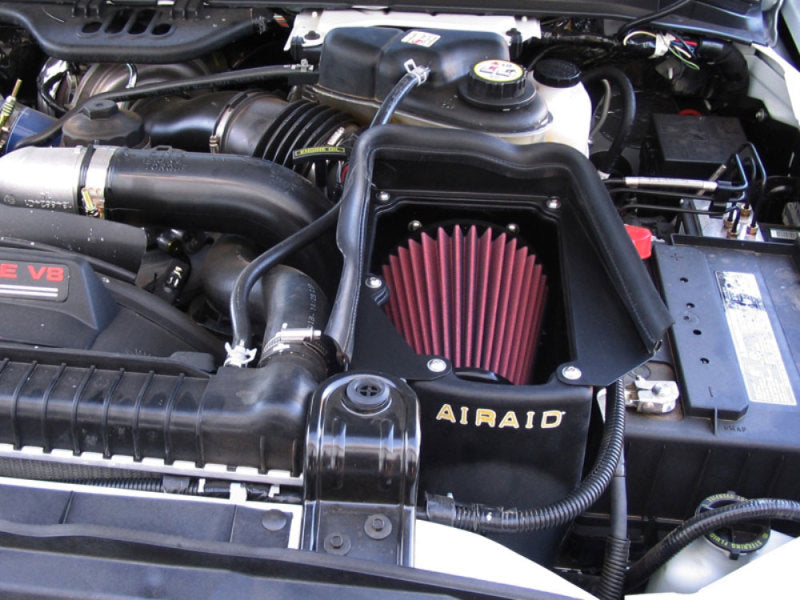 Airaid 03-07 Ford Power Stroke 6.0L Diesel MXP Intake System w/o Tube (Dry / Red Media)