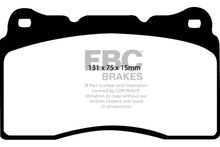 Charger l&#39;image dans la galerie, EBC 04-08 Acura TL 3.2 (Manual)(Brembo) Redstuff Front Brake Pads