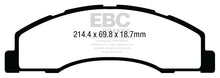 Cargar imagen en el visor de la galería, EBC 08+ Ford Econoline E150 4.6 Yellowstuff Front Brake Pads