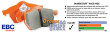 Carica l&#39;immagine nel visualizzatore di Gallery, EBC 09-15 Chevrolet Camaro 3.6L Orangestuff Rear Brake Pads