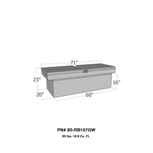 Laden Sie das Bild in den Galerie-Viewer, Westin/Brute Gull Wing Lid Full Size Xtra Deep - Aluminum