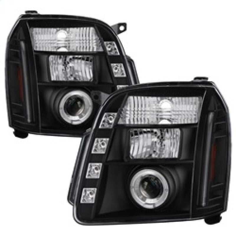 Spyder GMC Yukon 07-14/GMC Yukon Denali 07-14Projector Headlights LED Halo LED Blk PRO-YD-GY07-HL-BK