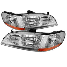 Load image into Gallery viewer, Xtune Honda Accord 98-02 Amber Crystal Headlights Chrome HD-JH-HA98-AM-C