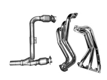 Charger l&#39;image dans la galerie, BBK 07-11 Jeep 3.8 V6 Long Tube Exhaust Headers And Y Pipe And Converters - 1-5/8 Chrome