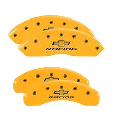 गैलरी व्यूवर में इमेज लोड करें, MGP 4 Caliper Covers Engraved Front &amp; Rear MGP Yellow finish black ch