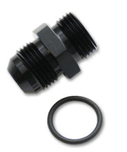 Laden Sie das Bild in den Galerie-Viewer, Vibrant -3AN Male Flare to -4 ORB Male Straight Adapter w/O-Ring - Anodized Black