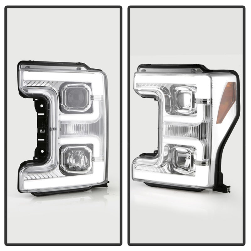 Spyder 17-18 Ford F250/F350/F450 Super Duty Halogen Model Only -White Light Bar- PRO-YD-FS17HALSI-C