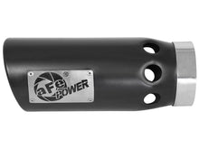 Charger l&#39;image dans la galerie, aFe Power Intercooled Tip Stainless Steel - Black 4in In x 5in Out x 12in L Clamp-On