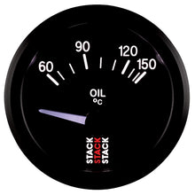 Carica l&#39;immagine nel visualizzatore di Gallery, Autometer Stack 52mm 60-150 Deg C M10 Male Electric Oil Temp Gauge - Black