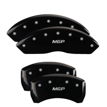 Laden Sie das Bild in den Galerie-Viewer, MGP 4 Caliper Covers Engraved Front Pontiac Engraved Rear GTO Black finish silver ch