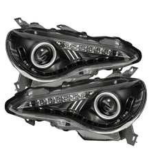 Load image into Gallery viewer, Spyder Scion FRS 12-14 Projector Headlights DRL LED Black PRO-YD-SFRS12-BK