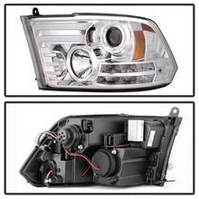 Load image into Gallery viewer, Spyder Dodge Ram 09-12 Projector Headlights Light Bar DRL Chrome PRO-YD-DR09-LBDRL-C