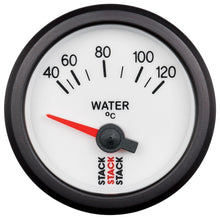 Charger l&#39;image dans la galerie, Autometer Stack 52mm 40-120 Deg C M10 Male Electric Water Temp Gauge - White