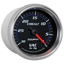 Laden Sie das Bild in den Galerie-Viewer, Autometer Cobalt 2-5/8in. / 0-30 IN HG / Mechanical Vacuum Gauge