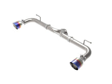 Carica l&#39;immagine nel visualizzatore di Gallery, aFe Takeda 2-1/2in 304 SS Axle-Back Exhaust w/ Blue Flame Tips 14-18 Mazda 3 L4 2.0L/2.5L