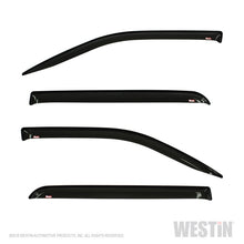 Carica l&#39;immagine nel visualizzatore di Gallery, Westin 2019 RAM 1500 Crew Cab (Non Classic) Wade Slim Wind Deflector 4pc - Smoke