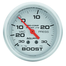 Load image into Gallery viewer, Autometer Ultra-Lite 66.7mm 30 PSI Mechanical Boost Gauge