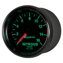 Laden Sie das Bild in den Galerie-Viewer, Autometer GS 2 1/16in. 1600PSI Nitrous Fuel Pressure Gauge