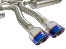 Carica l&#39;immagine nel visualizzatore di Gallery, aFe Takeda 3in 304 SS Cat-Back Exhaust System w/ Blue Tips 2017+ Honda Civic Si 4Dr I4 1.5L (t)