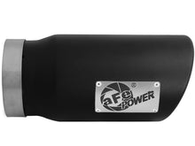 Carica l&#39;immagine nel visualizzatore di Gallery, aFe Diesel Exhaust Tip Bolt On Black 5in Inlet x 6in Outlet x 12in Long