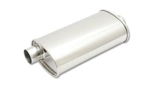 Carica l&#39;immagine nel visualizzatore di Gallery, Vibrant StreetPower Oval Muffler 3.50in Inlet/Outlet (Offset-Center)