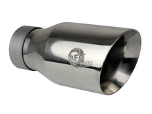 Carica l&#39;immagine nel visualizzatore di Gallery, aFe MACH Force-Xp Univ 304 SS Double-Wall Clamp-On Exhaust Tip - Polished - 3in Inlet - 4.5in Outlet