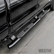 गैलरी व्यूवर में इमेज लोड करें, Westin 19-20 Chevrolet/GMC Silverado/Sierra 1500 Double Cab PRO TRAXX 4 Oval Nerf Step Bars - Black