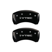 Load image into Gallery viewer, MGP 4 Caliper Covers Engraved Front &amp; Rear i-Vtec Black finish silver ch