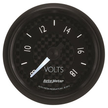 Laden Sie das Bild in den Galerie-Viewer, Autometer GT Series 52mm Full Sweep Electronic 8-18 Volts Voltmeter