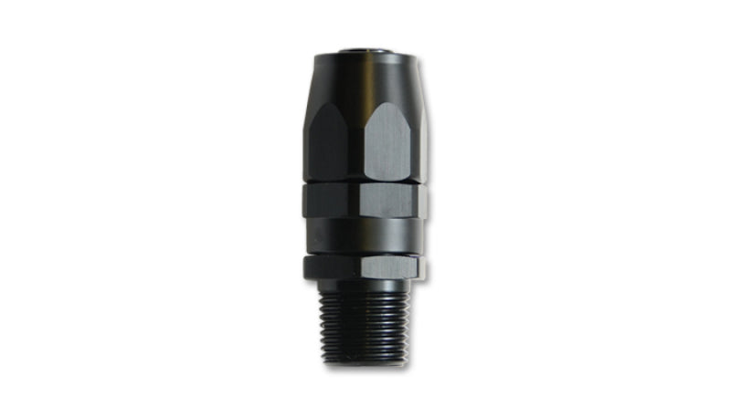 Vibrant -6AN Male NPT Straight Hose End Fitting - 3/8 NPT