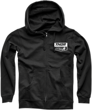 Cargar imagen en el visor de la galería, THOR Star Racing Zip-Up Fleece - Black - Small 3050-5315